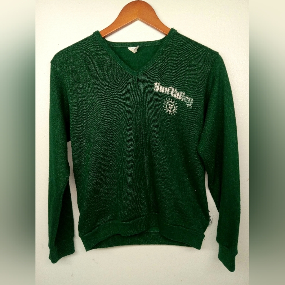 Vintage 50s 60s Sun Valley Idaho sweater size small